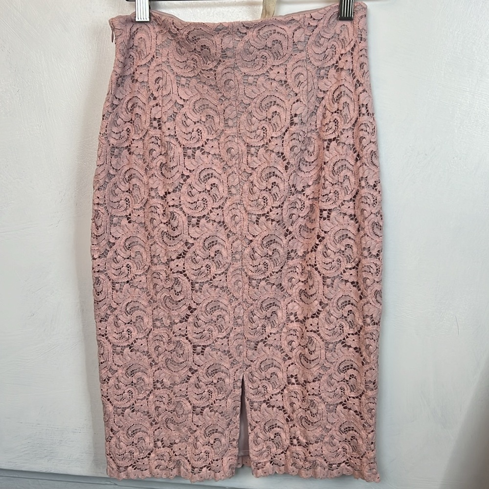 Zara Basic Collections Lace Stretch Midi Skirt - … - image 6